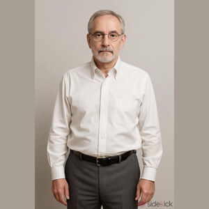 Hathaway Cream 16.5" Dress Shirt Sterling Pinpoint